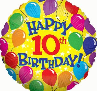 It’s our 10th&nbsp;birthday!